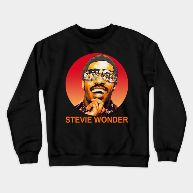 Stevie Wonder - Dad RNB Crewneck Sweatshirt by Brown777